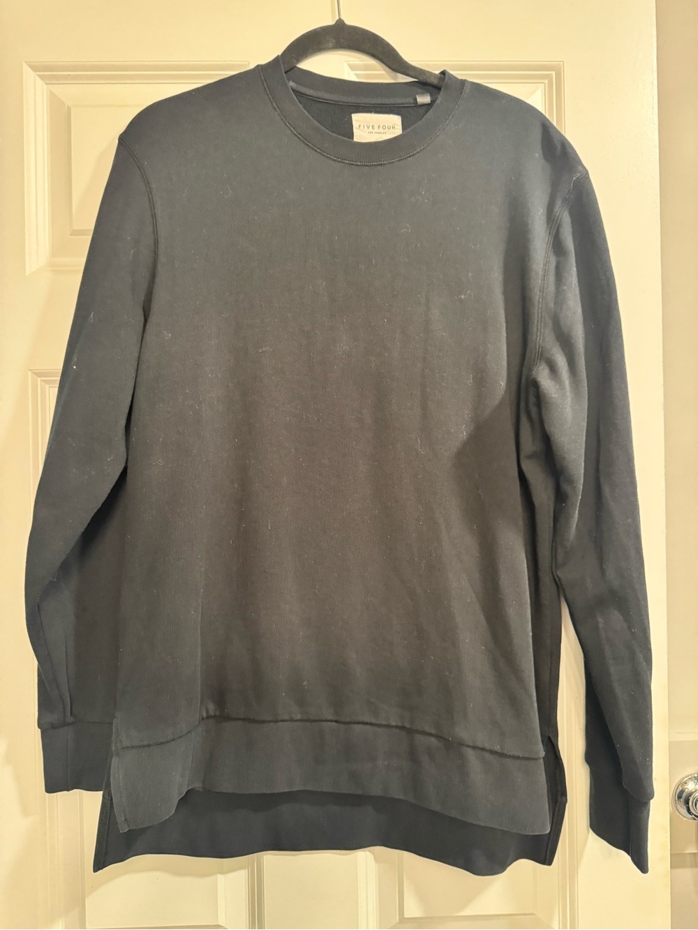 Five Four Men's Black Crewneck Pullover